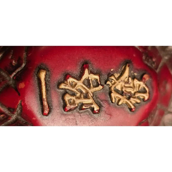 Asian Style Tortoise Turtle Figurine With Inscription on Shell Signed on Bottom - Picture 4 of 4